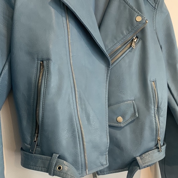 AMAZING leather zara bikers jacket - Picture 2 of 9